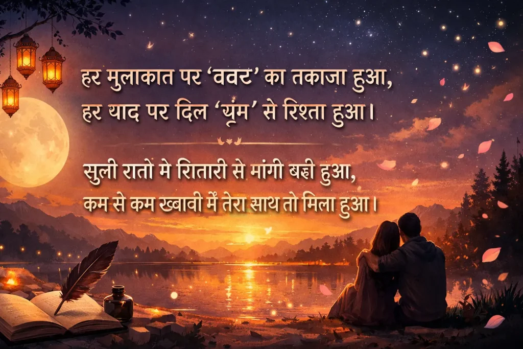 2 line shayri in hindi