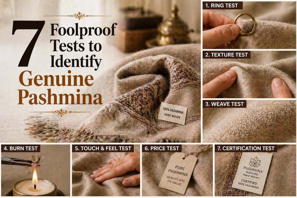 7 foolproof tests to identify genuine pashmina