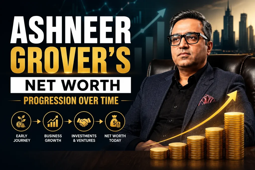 ashneer grover s net worth progression over time