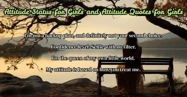attitude status for girls and attitude quotes for girls