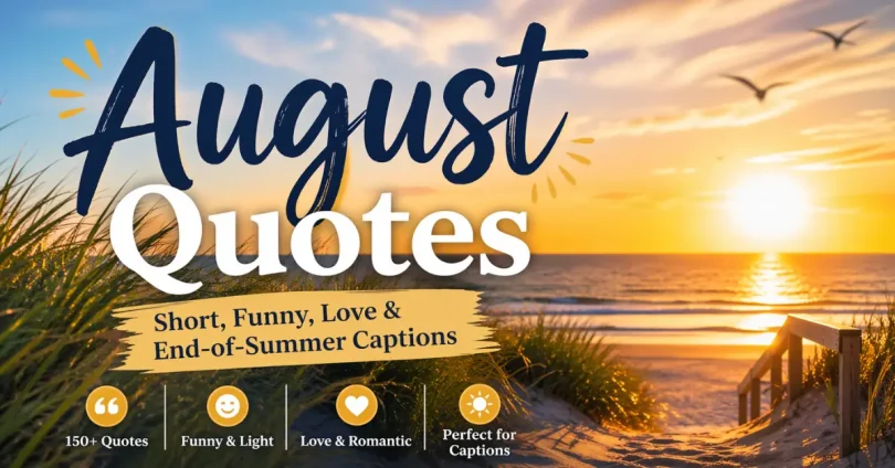 august quotes