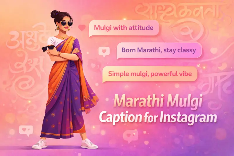 best marathi mulgi captions for instagram
