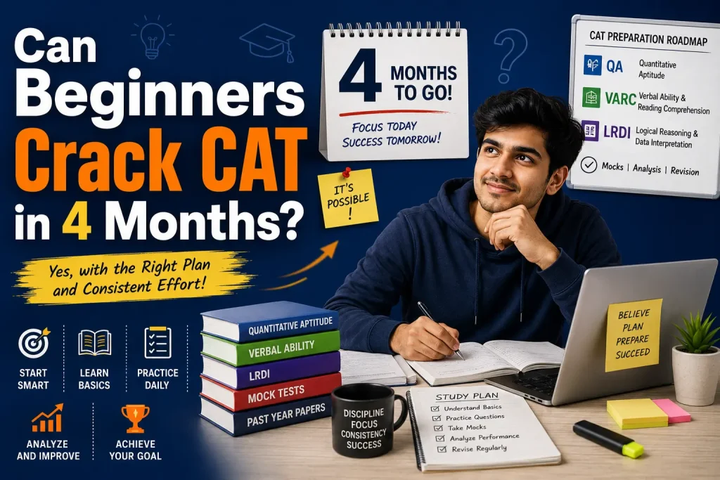 can beginners crack cat in 4 months