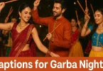 captions for garba night
