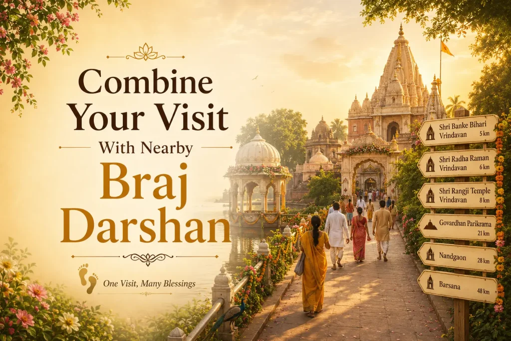 combine your visit with nearby braj darshan