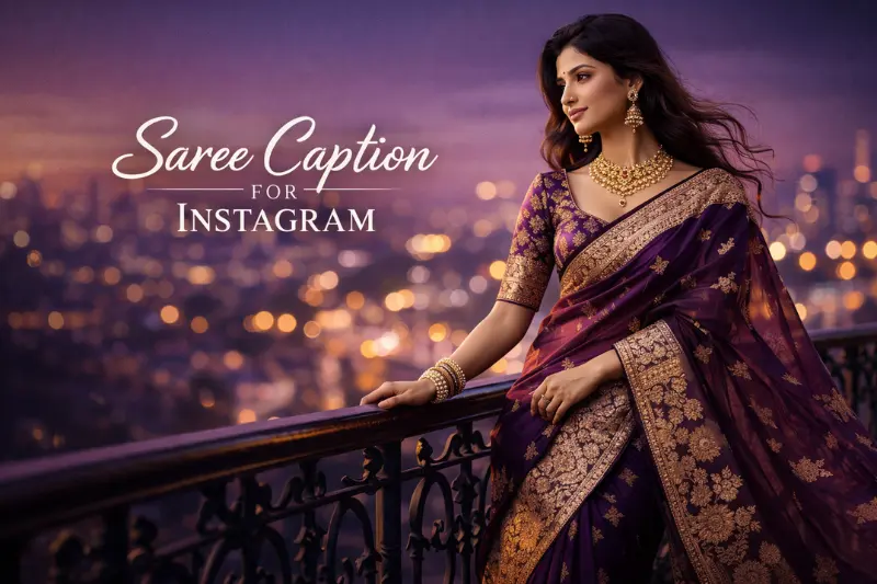cotton saree captions
