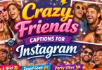 Colorful party-themed Instagram captions