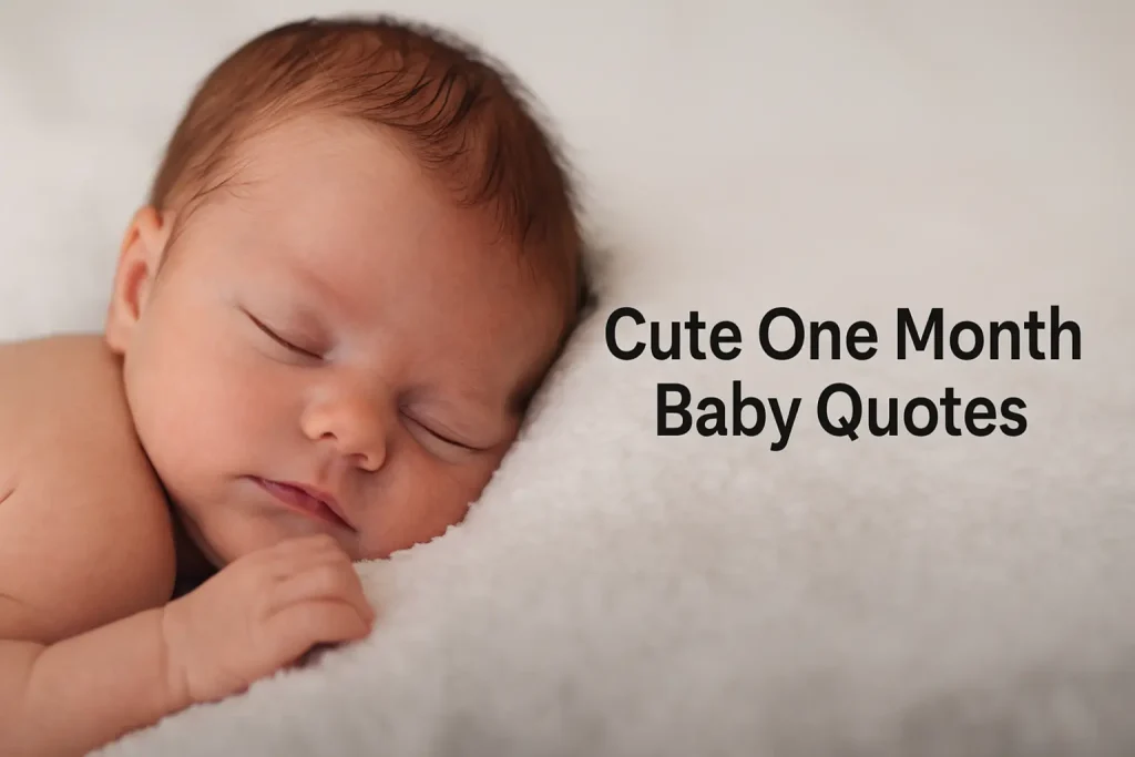 cute one month baby quotes