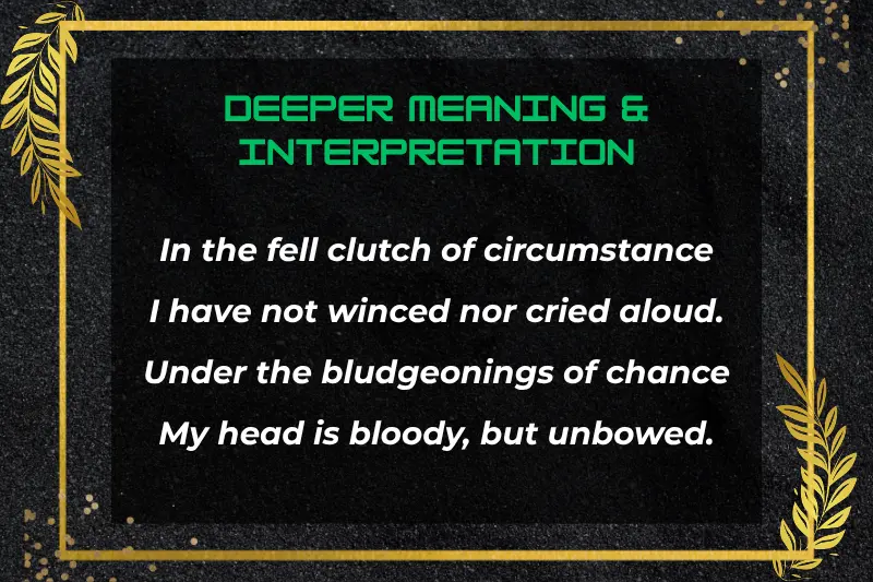 deeper meaning and interpretation