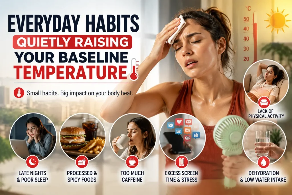 everyday habits quietly raising your baseline temperature
