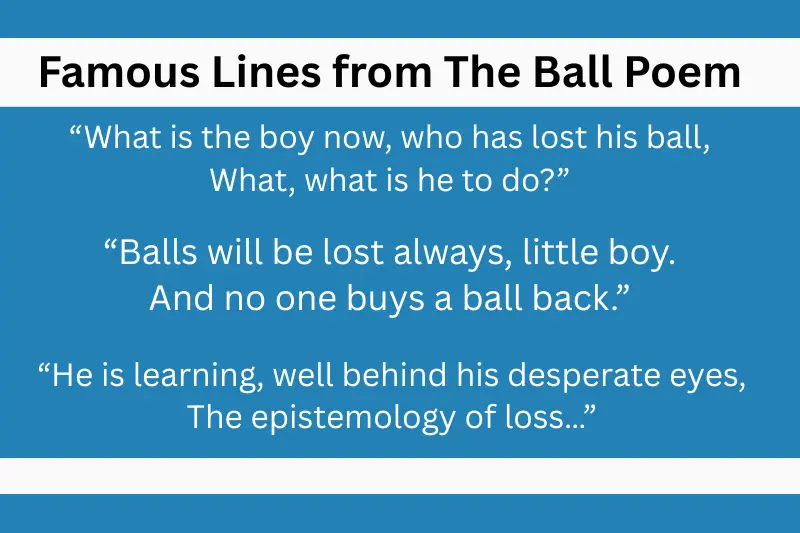 famous lines from the ball poem