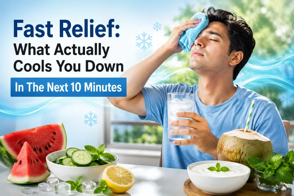 fast relief what actually cools you down in the next 10 minutes