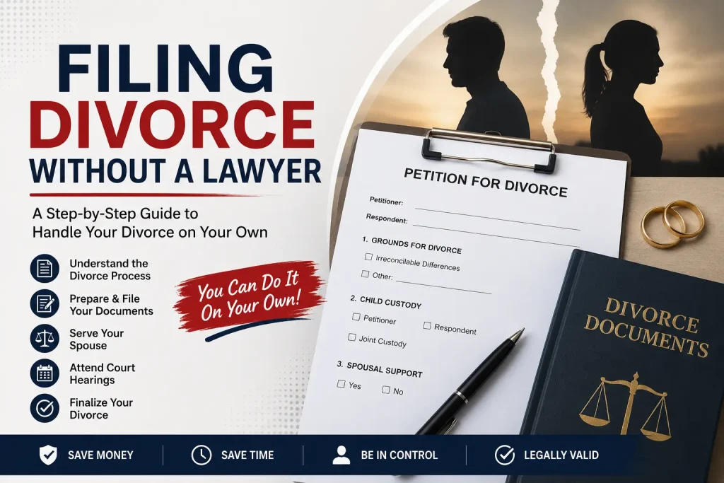 filing divorce without a lawyer