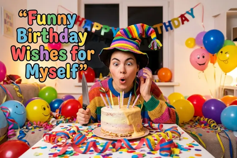 funny birthday wishes for myself