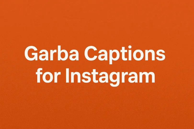 garba captions for instagram