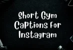 gym captions for instagram