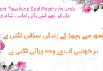 heart touching sad poetry in urdu دل کو چھو لینے والی اداس شاعری