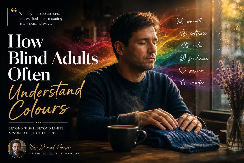 how blind adults often understand colours