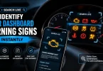 how do i use search live to identify the signs showing on my car dashboard