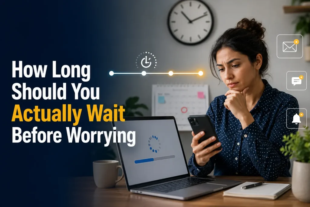 how long should you actually wait before worrying