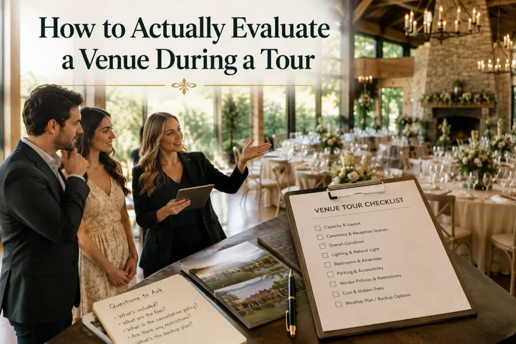 how to actually evaluate a venue during a tour
