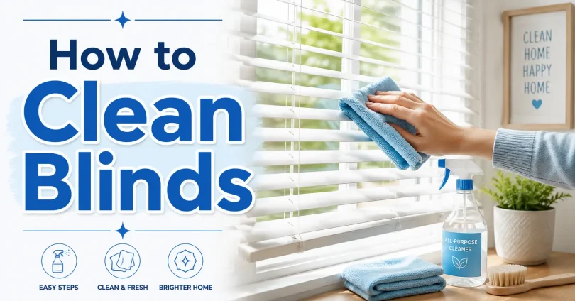 how to clean blinds