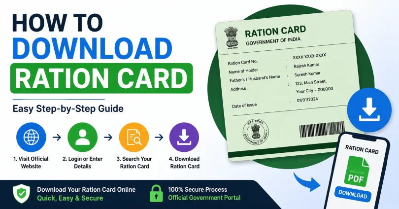 how to download ration card