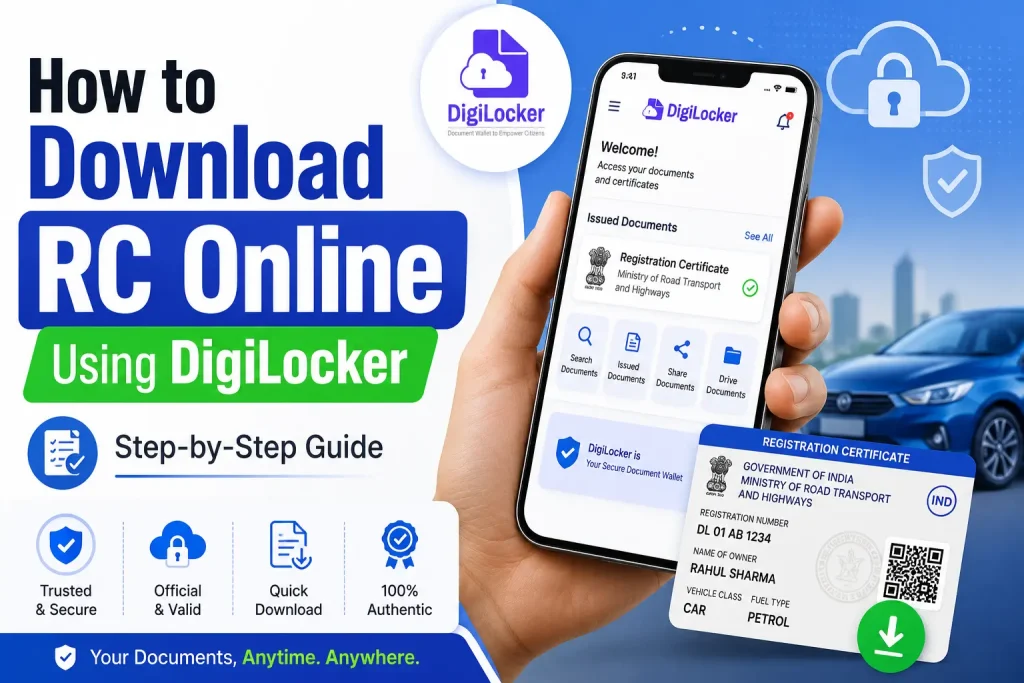 how to download rc online using digiLocker