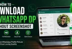 how to download whatsapp dp without screenshot
