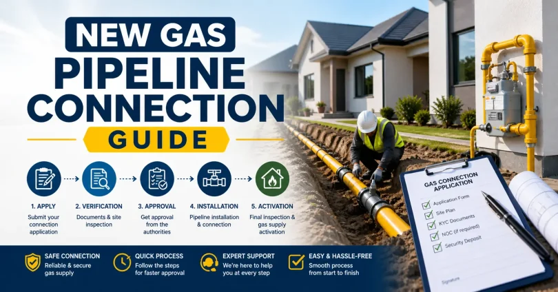 how to get a new gas pipeline connection