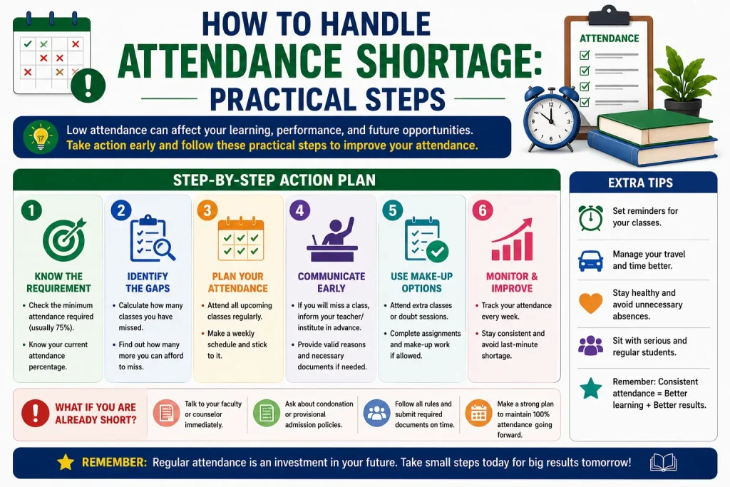 how to handle attendance shortage practical steps