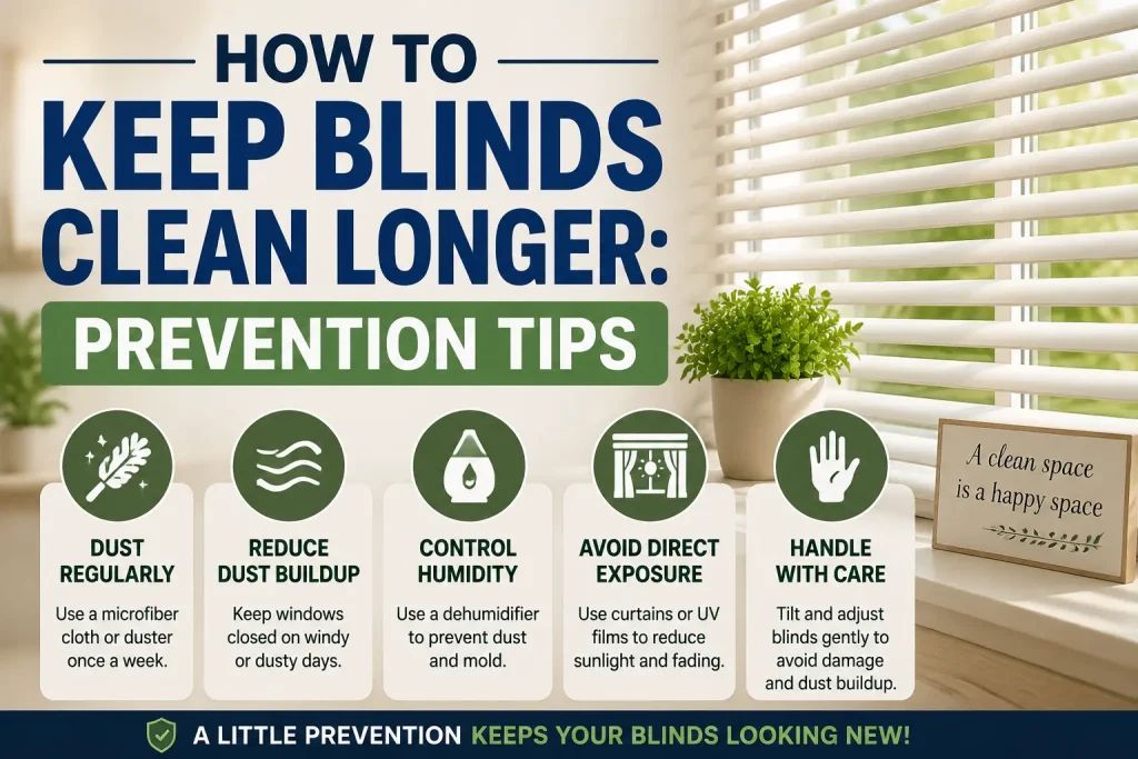 how to keep blinds clean longer prevention tips