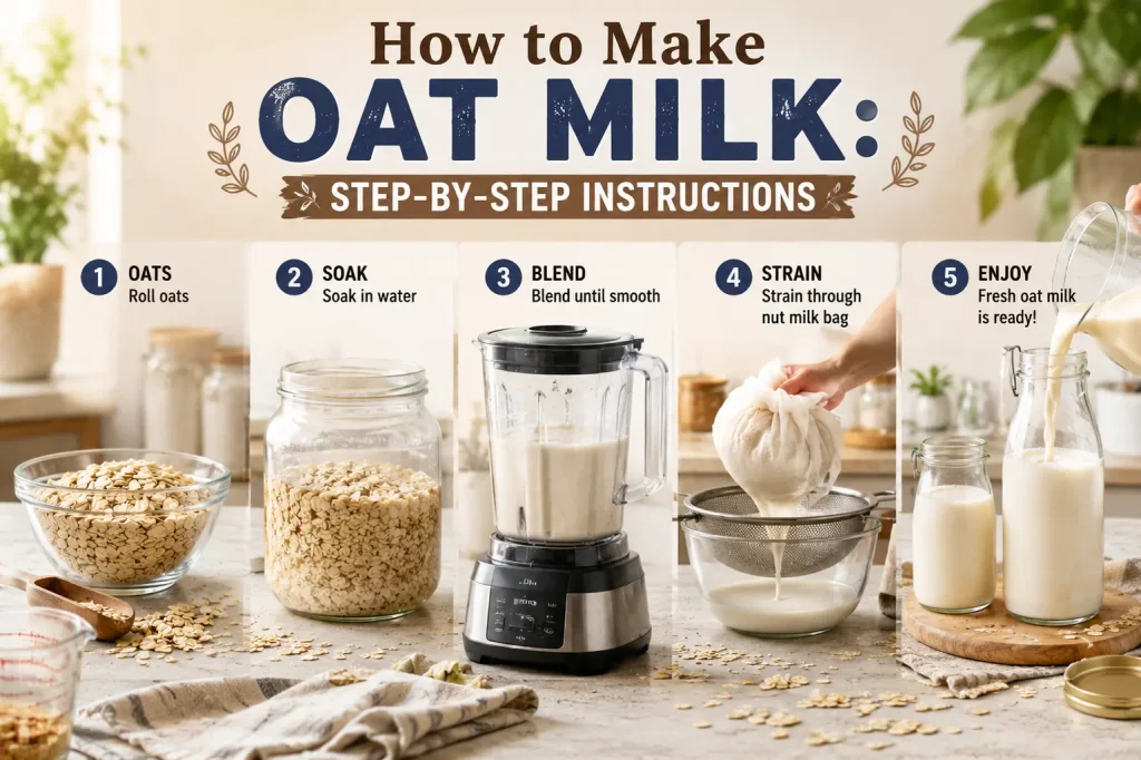 how to make oat milk step by step instructions