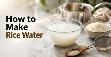 how to make rice water