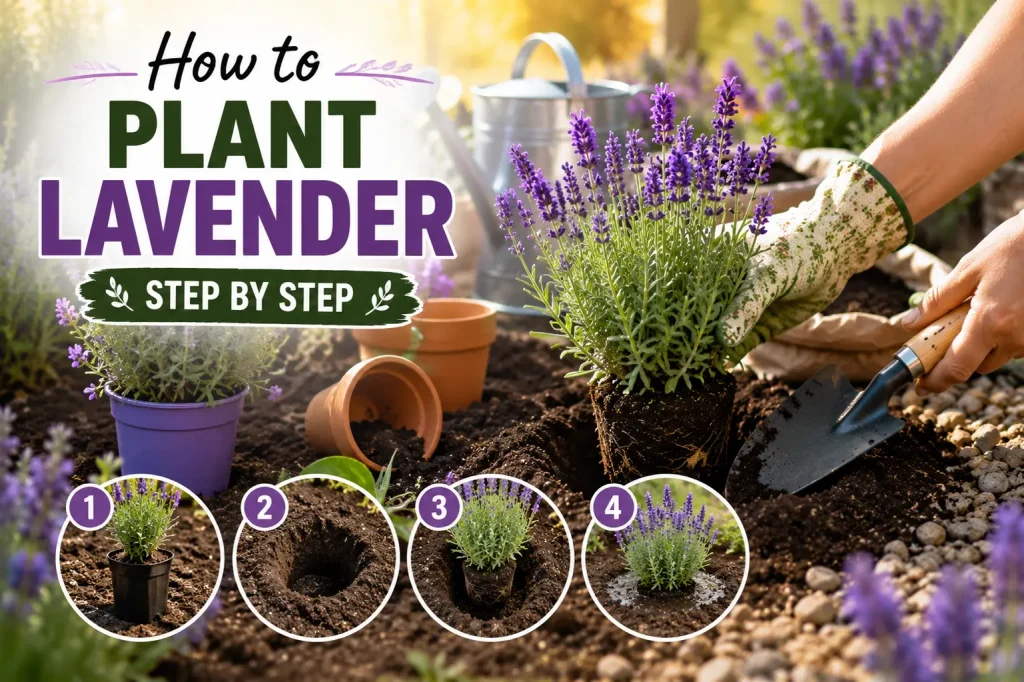 how to plant lavender step by step