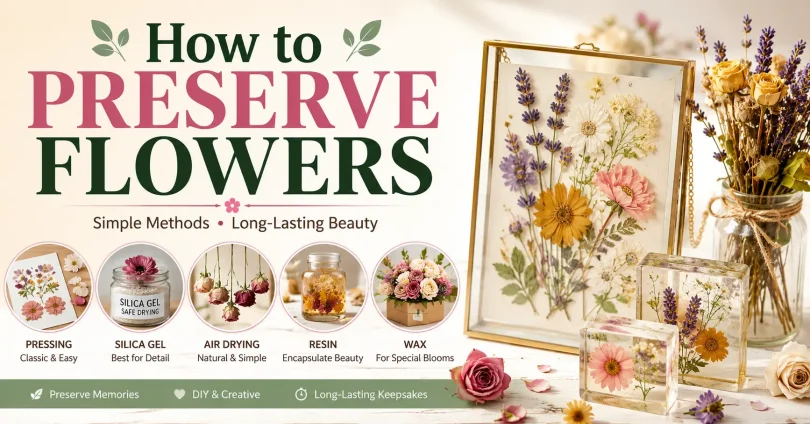 how to preserve flowers