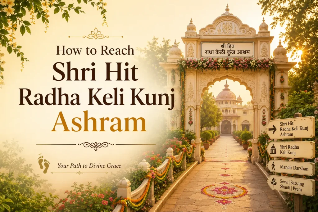 how to reach shri hit radha keli kunj ashram