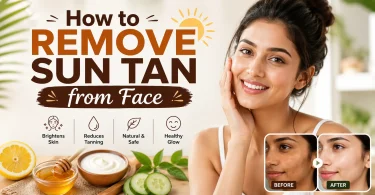 how to remove sun tan from face