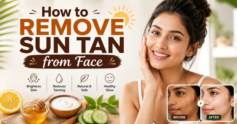 how to remove sun tan from face