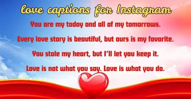 love captions for instagram