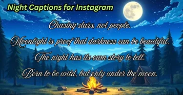 night captions for instagram