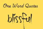 one word quotes