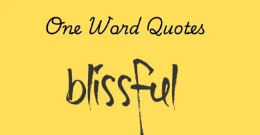 one word quotes