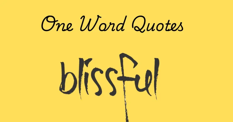 one word quotes