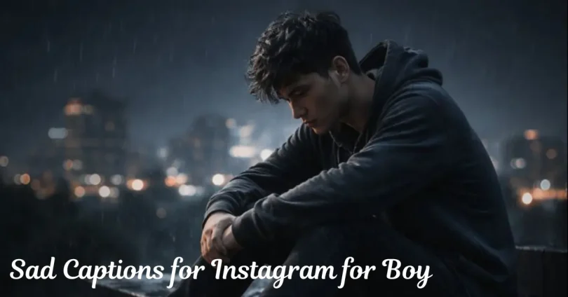sad captions for instagram for boy