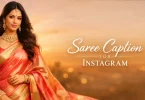 saree caption for instagram