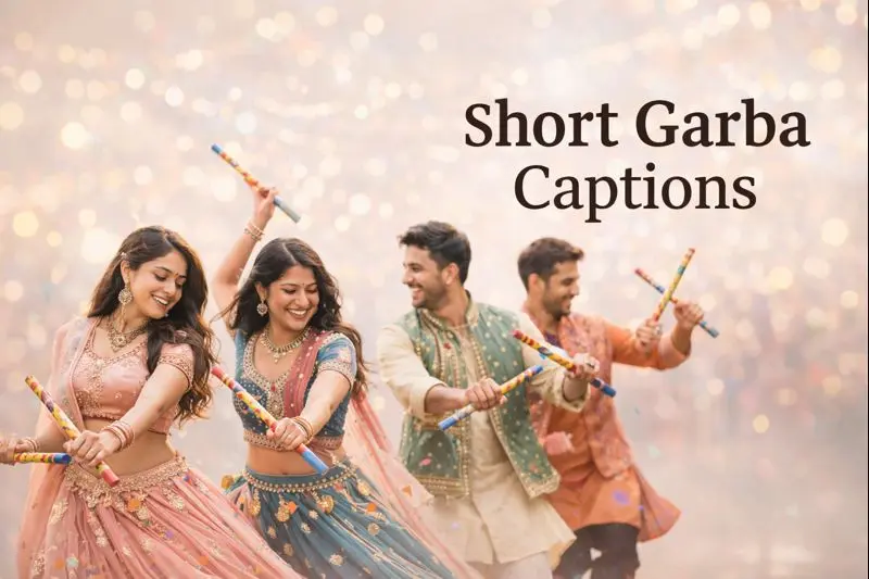 short garba captions