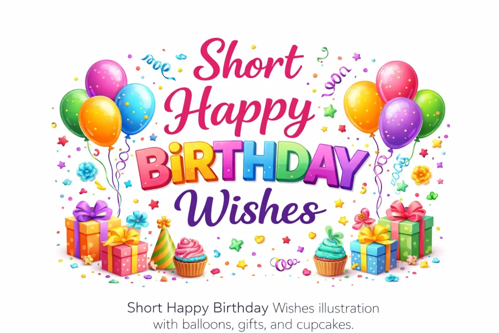 short happy birthday wishes