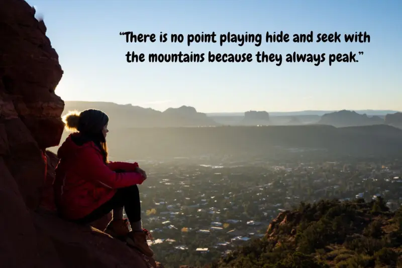 short mountain captions