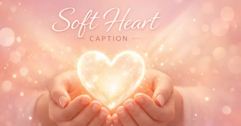 soft heart caption